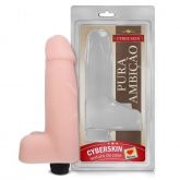 !                                        **   PRÓTESE COM ESCROTO E VIBRO INTERNO CYBER SKIN 18X5 CM