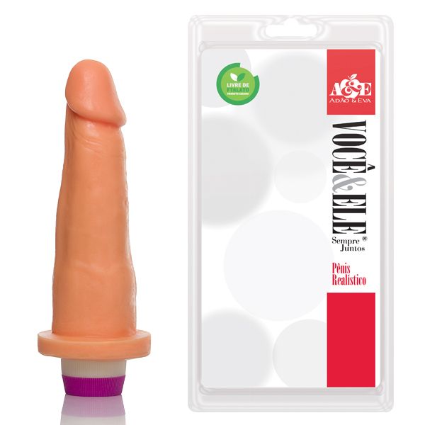 ! ** (INDISPONÍVEL) Prótese com vibro 8 - 16x4 cm AH132