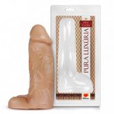 !                                      ST**  PÊNIS REALÍSTICO COM ESCROTO MACIÇO - 23,2X7,3 CM S/F *
