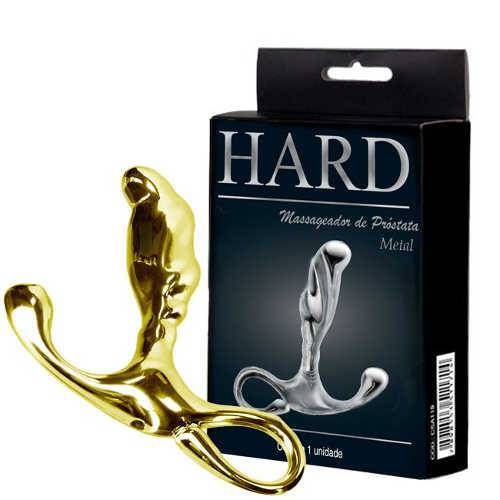 Massageador de Próstata de Metal Dourado - Hard