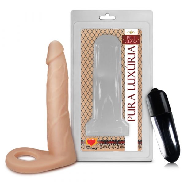 ! ST** ANEL COM PRÓTESE AUXILIAR E VIBRO 15 X 3,2CM S/F *
