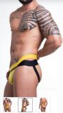 (BREVE)   JOCK EM SUPLEX AMARELO COM ELASTICO DUPLO NA CINTURA SD110