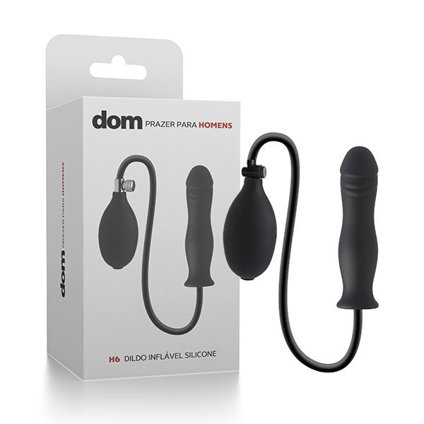 ! ** (INDISPONÍVEL) Dildo Inflável Silicone - DOM - H6 *