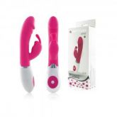 (INDISPONÍVEL) )Vibrador Feminino Com Estimulador Gene - Pretty Love