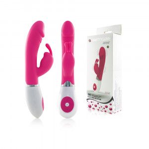 (INDISPONÍVEL) )Vibrador Feminino Com Estimulador Gene - Pretty Love