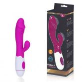 !  **  (INDISPONÍVEL)  Vibrador com Estimulador Clito e 30 Modos de Vibr - FEMALE VIBRATOR - VB054 *