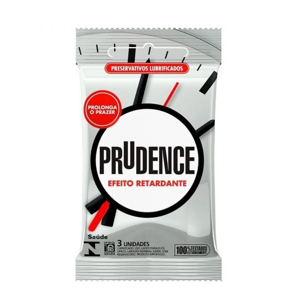 ! ST** Preservativo Efeito Retardante Com 3 Unidades Prudence