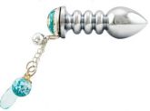 (INDISPONÍVEL) Plug Anal Aço Inox Pingente 8 X 2,7Cm