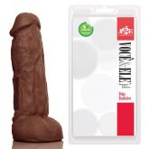 !                           **  (INDISPONÍVEL)  Prótese com escroto Kong - 19,5x5,5 cm na cor marrom