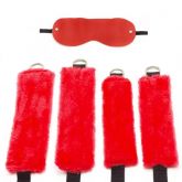 !                                                      ST**  KIT BONDAGEM VERMELHO AMARRAS E VENDA *