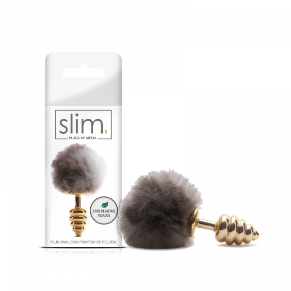 !                                                                  ST**  PLUG RABO POMPOM EM METAL *