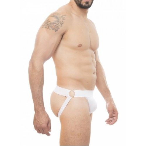 ! ** (INDISPONÍVEL) JOCK BRANCA COM ARGOLAS 2 *