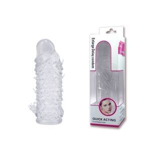! ** (INDISPONÍVEL) Capa Peniana Extensora Em Silicone Com Preenchimento