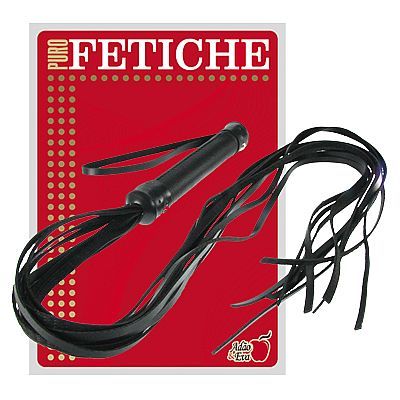(INDISPONÍVEL) Chicote em Couro 9 Tiras 90cm
