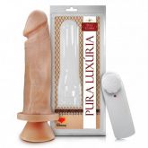 (INDISPONÍVEL) **PÊNIS SEM ESCROTO COM VIBRO E VENTOSA 17,5 X 4 CM AH99