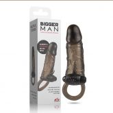!                         **  (INDISPONÍVEL)  Bigger Man - Capa Extensora Peniana com Vibro e Anel *