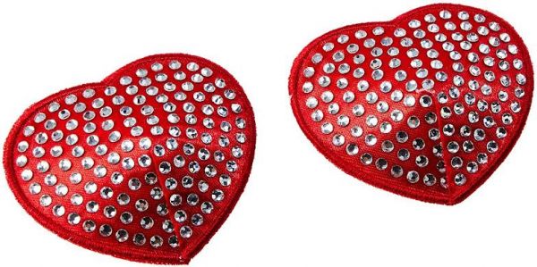 ! ** Tapa Mamilo - Nipple Cover Coração com Strass, Sapeka, Vermelho