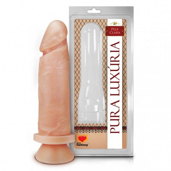 ! ST** PÊNIS REALÍSTICO COM VENTOSA – 15,3X4,5 CM S/F *