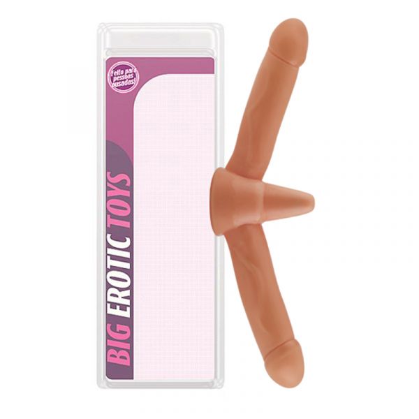 ! ST** PRÓTESE HAVAIANA PLUG COM VIBRADOR E 2 PÊNIS A/E *