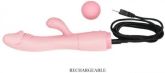 (INDISPONÍVEL) **Vibrador Pretty Love Snappy, Recarregável Rosa. Silicone, 30 Modos Vibração