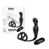 z(INDISPONÍVEL)Estimulador Prostata com Anel Escrotal e Vibrador 10 Velocidades