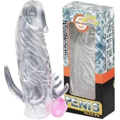 ! ** (INDISPONÍVEL) CAPA PENIANA COM VIBRADOR SLEEVE S/F *