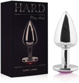 !           **  (INDISPONÍVEL)  Plug Anal Joia de Metal HARD  Prateado com Pedra Brilhante na Base *
