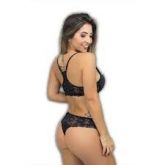 !                                                     ST**  CONJUNTO LINGERIE RENDADO COM BOJO NADAD