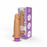 !                           ST**  Pênis Realístico com Vibrador 12 Modos | USB - 15,3 x 4,5 cm S/F *