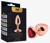 !                                           ST** Plug Anal Rose MÉDIO - PEDRA FORMATO CORAÇÃO INTT *