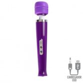 ! MASSAGEADOR MAGIC WAND ROXO RECARREGÁVEL
