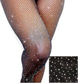 Meia Calça Arrastão Com Strass