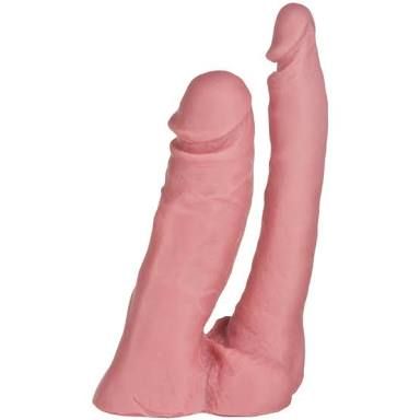 !                               ST**  Prótese Dupla Maciça em Silicone 12 x 3 cm e 15 x 2,5 cm H/F *