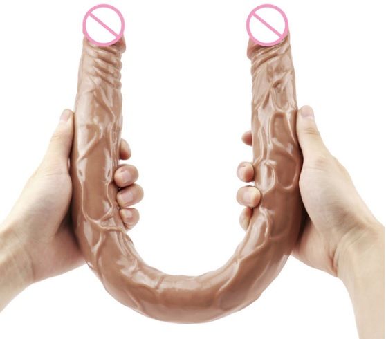 (INDISPONÍVEL)  PÊNIS PONTA DUPLA IMPORTADA-55cm