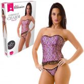 (INDISPONÍVEL) Corselet Charm + Tanga - Love Fantasies