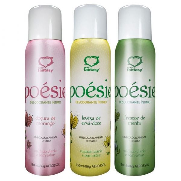 ! ST** DESODORANTE CORPORAL POÉSIE - ERVA DOCE MENTA E MORANGO