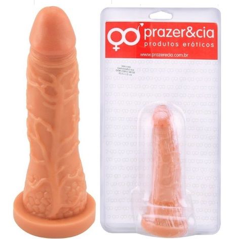 ! ** (INDISPONÍVEL) Prótese Maciça 15,5 X 3,5Cm Prazer E Cia
