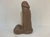 !             **  (INDISPONÍVEL)  Pênis Realístico 15x4cm Articulado  PÊNIS COM ESCROTO MARROM AH196