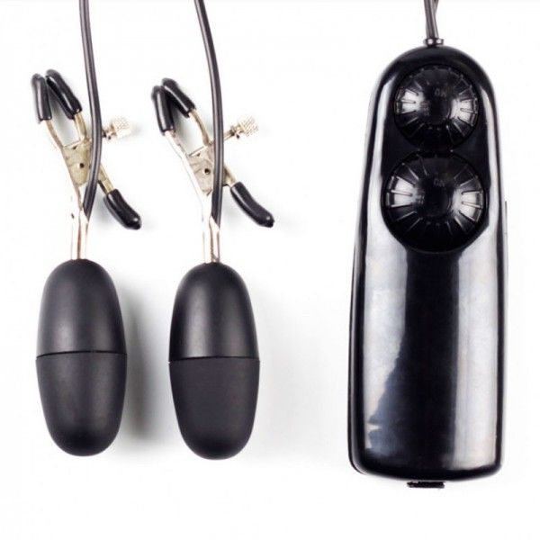 ! ST** ! Prendedor de mamilos com cápsula vibratória com controle