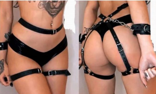 ! ST** Arreio Do Pecado Harness Dominatrixxx (FRENTE / COSTAS) *