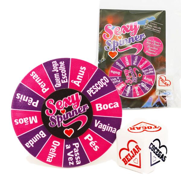 !                                   **  (INDISPONÍVEL)  Jogo de Dado Sexy Spinner com Disco - ROLETA