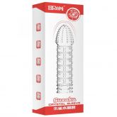 (INDISPONÍVEL)CAPA PENIANA 14,5cm-TEXTURED PENIS SLEEVES