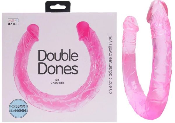 ! ST** DOUBLE DONES - Pênis ponta Dupla 44Cm Hawaiano *