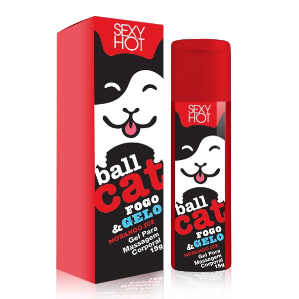 ! ** (INDISPONÍVEL) BALL CAT - Fogo e Gelo - Sabor Morango - Comestível