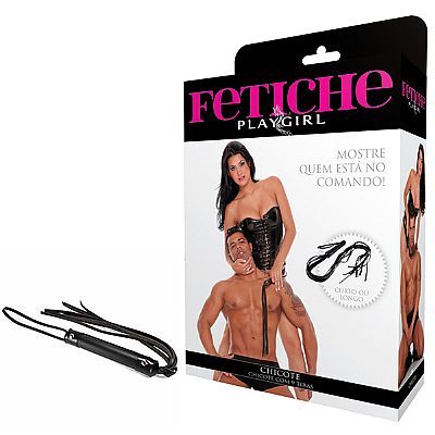 ** (INDISPONÍVEL) Chicote Curto, com 9 tiras 40cm ou 90cm