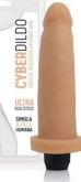 !                    **  (INDISPONÍVEL)  Prótese em Cyber Skin - Hercoles - 15,5x3,5 cm com Vibrador