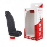 !                               ST**  PRÓTESE PENIANA GORDINHO SACANA PRETO C/ ESCROTO E VIBRO R/P *