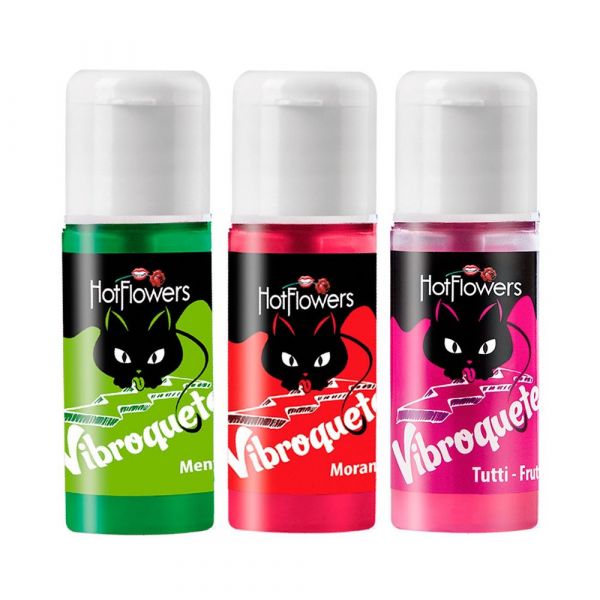 VIBROQUETE GEL ELETRIZANTE 12G HOT FLOWERS