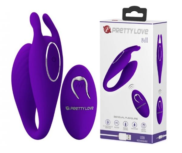 ! ** (INDISPONÍVEL) BILL- VIBRADOR PARA CASAL-RECARREGÁVEL COM CONTROLE SEM FIO *