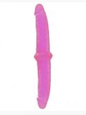 z(INDISPONÍVEL)Pênis Duplo 27cm com Glande Avantajada